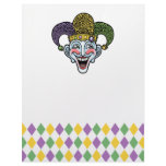 Mardi Gras Jester Letterhead Design