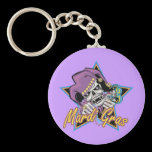 Mardi Gras Jester Skull keychains