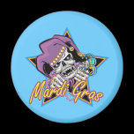 Mardi Gras Jester Skull magnets