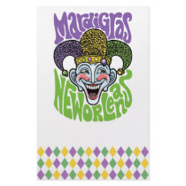 Mardi Gras Jester Custom Stationery