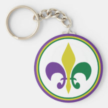 Mardi Gras Keychain