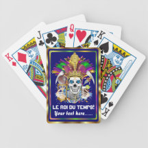 Mardi Gras King of Time View Notes Please Card Deck