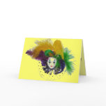 Mardi Gras Mask 2 Card