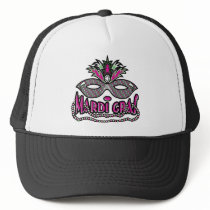 Mardi Gras Mask and Beads hats