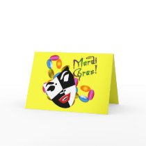 Mardi Gras Mask Apparel and Gifts! Greeting Card