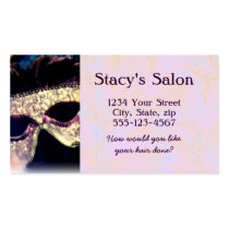 Mardi Gras Mask business card business cards