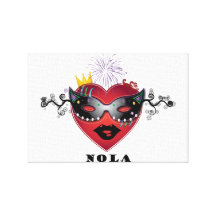 Mardi Gras Mask Gallery Wrap Canvas