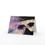 Mardi Gras Mask card