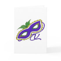 Mardi Gras Mask Greeting Card