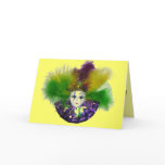 Mardi Gras Mask Card