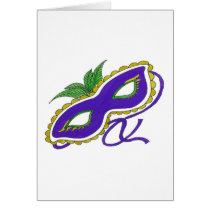 Mardi Gras Mask Cards