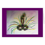 Mardi Gras Mask Greeting or Note Cards cards