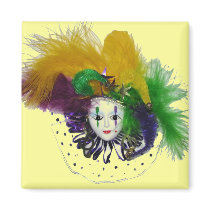 Mardi Gras Mask Magnet by naturegirl7 Mardi Gras Mask Magnet