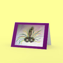 Mardi Gras Mask (No. 01) cards