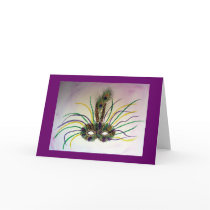 Mardi Gras Mask (No. 01) Greeting Cards