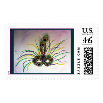 Mardi Gras Mask (No. 01) postage by donnabellas Mardi Gras Mask (No. 01) postage