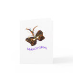 Mardi Gras Mask Note Card