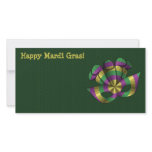Mardi Gras Mask Photo Card