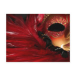 Mardi Gras Mask Postcard