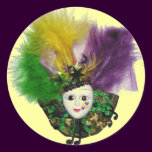 Mardi Gras Mask Sticker stickers