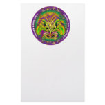Mardi-Gras-Mask-The-Queen-1-B Customized Stationery