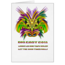 Mardi-Gras-Mask-The-Queen-V-2 Greeting Card