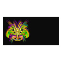 Mardi-Gras-Mask-The-Queen-V-2 Personalized Photo Card