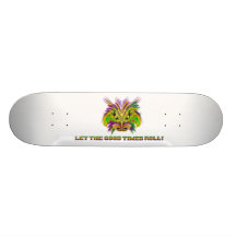 Mardi-Gras-Mask-The-Queen-V-2 Skate Board Decks
