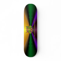 Mardi-Gras-Mask-The-Queen-V-2 Custom Skateboard