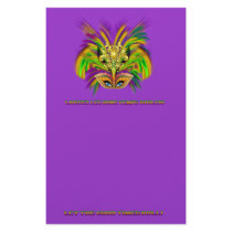 Mardi-Gras-Mask-The-Queen-V-2 Custom Stationery