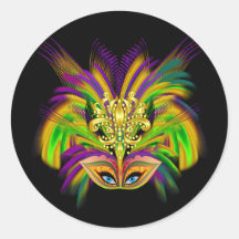 Mardi-Gras-Mask-The-Queen-V-2 Sticker