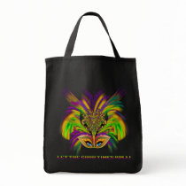 Mardi-Gras-Mask-The-Queen-V-3 Tote Bags
