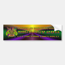 Mardi-Gras-Mask-The-Queen-V-3 Bumper Sticker