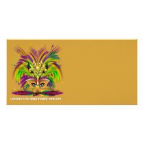 Mardi-Gras-Mask-The-Queen-V-4 Custom Photo Card