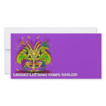 Mardi-Gras-Mask-The-Queen-V-4 Custom Photo Card