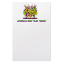 Mardi-Gras-Mask-The-Queen-V-4 Personalized Stationery
