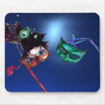 MARDI GRAS MASQUERADE blue Mousepad