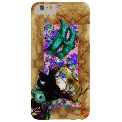 MARDI GRAS MASQUERADE parchment confetti Barely There iPhone 6 Plus Case