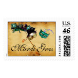 MARDI GRAS MASQUERADE parchment Postage