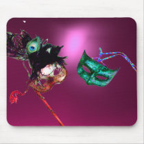 MARDI GRAS MASQUERADE pink Mousepad