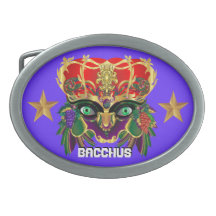 Mardi Gras Mythology Bacchus View Hints Please Oval Belt Buckles