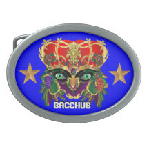 Mardi Gras Mythology Bacchus View Hints Please Oval Belt Buckles