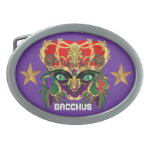 Mardi Gras Mythology Bacchus View Hints Please Oval Belt Buckles