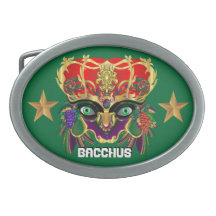 Mardi Gras Mythology Bacchus View Hints Please Oval Belt Buckle