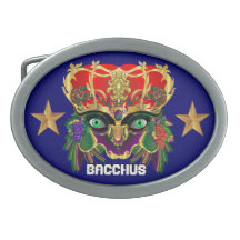 Mardi Gras Mythology Bacchus View Hints Please Oval Belt Buckles