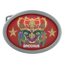 Mardi Gras Mythology Bacchus View Hints Please Oval Belt Buckles