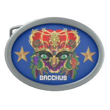 Mardi Gras Mythology Bacchus View Hints Please Oval Belt Buckles