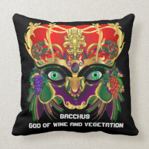 Mardi Gras Mythology Bacchus View Hints Please Pillows
