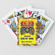 Mardi Gras Mythology Bacchus View Hints Please Poker Deck