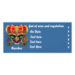 Mardi Gras Mythology Bacchus View Hints Please Full Color Rack Card